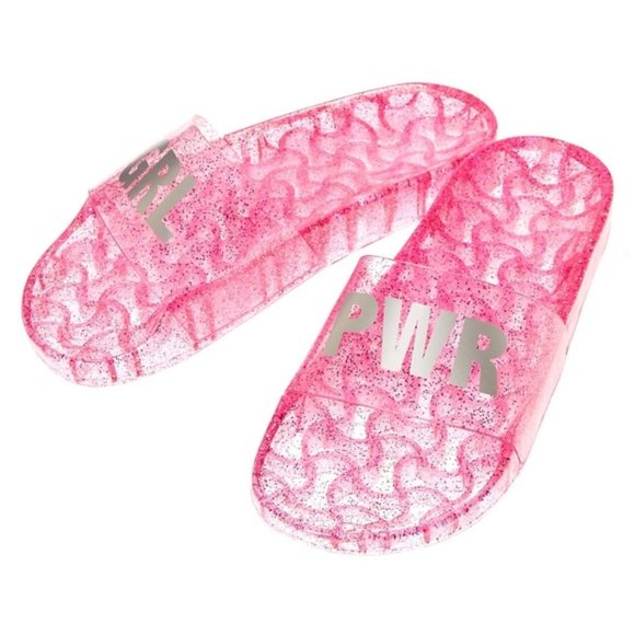 Pink Jelly GRL PWR Pool Slide Sandals - Picture 2 of 3